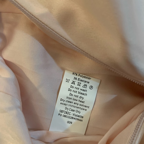 HOUSE OF CB 'Violette' Blush Satin Fishtail Gown - Picture 10 of 12